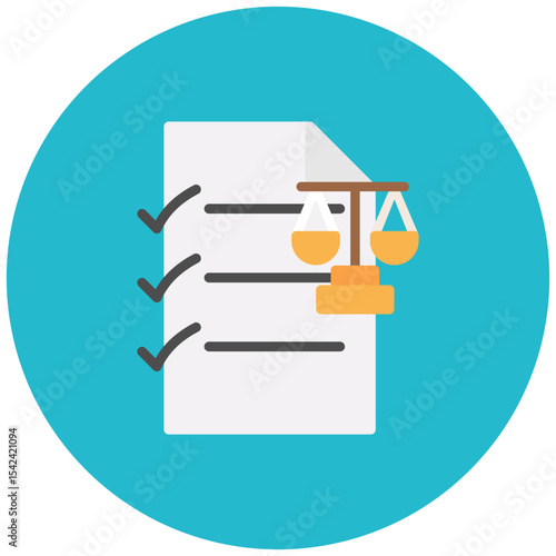 Legal Rights icon vector image. Can be used for Legal Services.