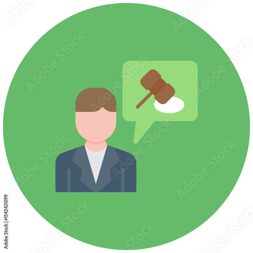 Legal Advice icon vector image. Can be used for Legal Services.