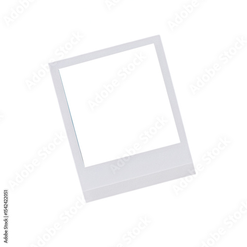 Polaroid frame isolated on transparent background