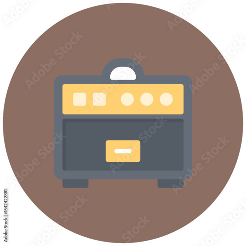 Guitar Amp icon vector image. Can be used for Rock and Roll.