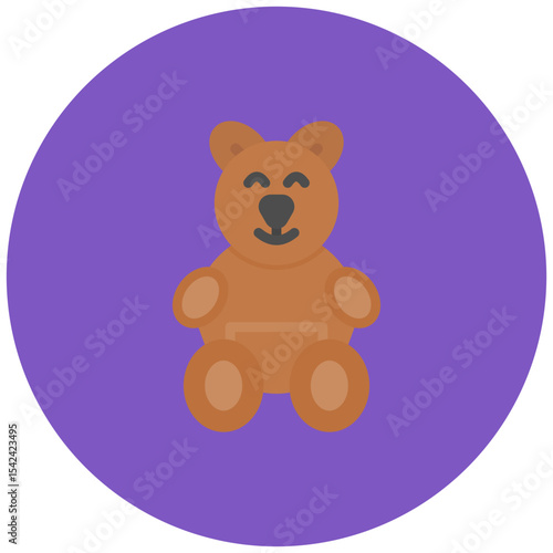 Teddy Bear icon vector image. Can be used for Raising Children.