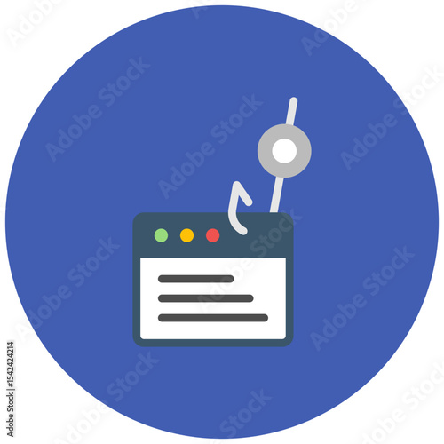 Phishing icon vector image. Can be used for Information Security.