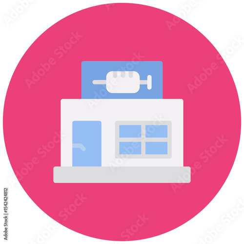 Vaccine Clinic icon vector image. Can be used for Psychiatric Hospitals.