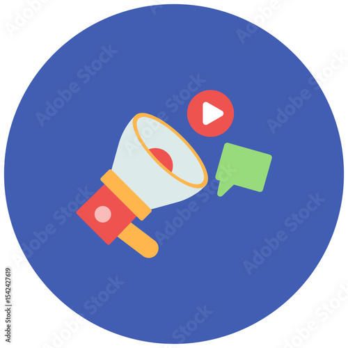 Campaign icon vector image. Can be used for Protesting and Civil Disobedience.