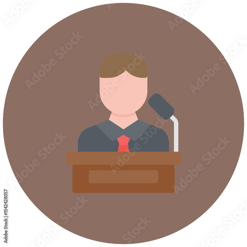Speech icon vector image. Can be used for Protesting and Civil Disobedience.