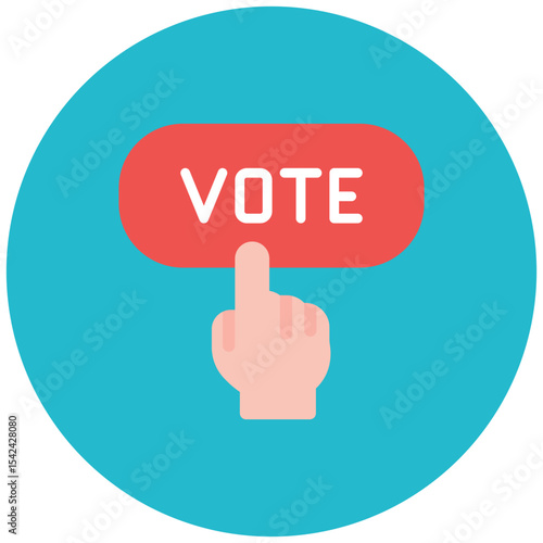 Vote icon vector image. Can be used for Protesting and Civil Disobedience.
