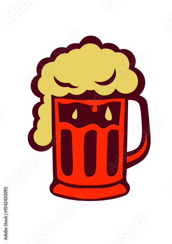 biere mousse alcool verre demi