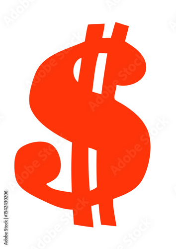 symbole dollars argent