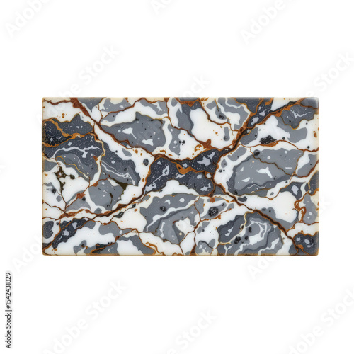 Elegant Marble Texture with Grey, White, and Golden Veins for Backgrounds and Design Projects
