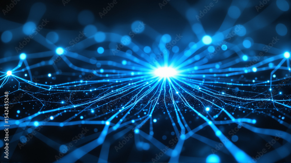 s a blue network of connected lines and dots on a black background s a blue network of connected lines and dots on a black background