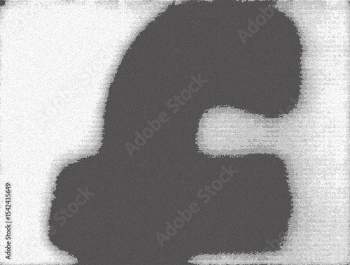 black and white grunge scanning effect abstract f-letter background