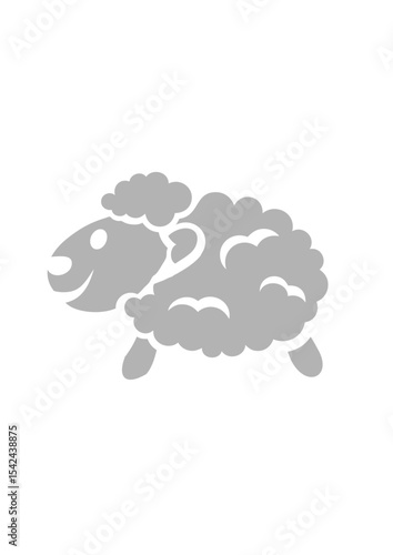 Cuadro en lienzo mouton dessin