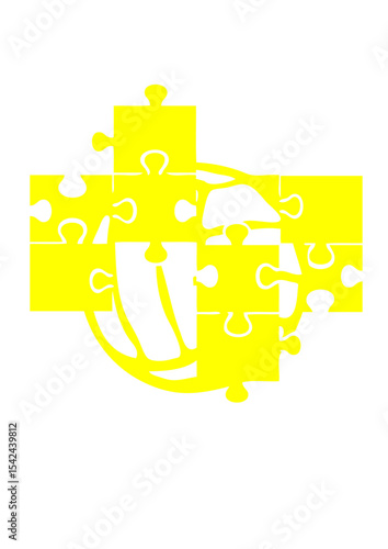 volleyball ou waterpolo puzzle ballon