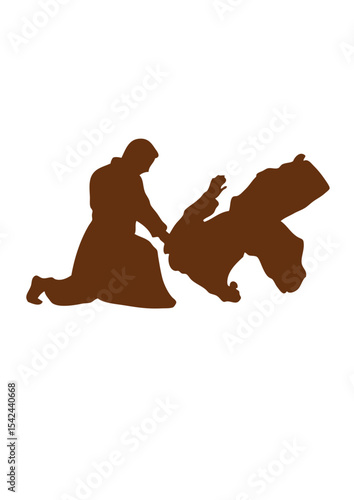aikido silhouette ombre