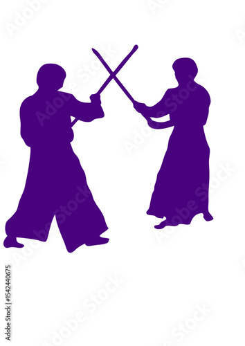 aikido silhouette ombre