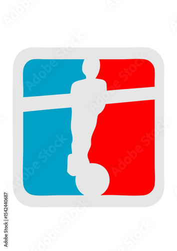 babyfoot figure personnage joueur logo