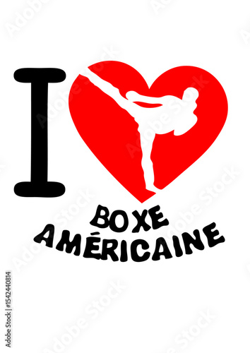 I love boxe americaine coeur