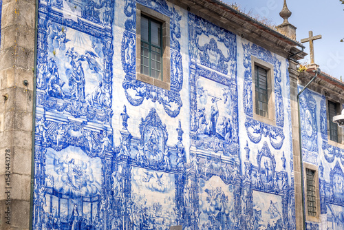 View of the facade of the Chapel of the Souls, Porto, Portugal