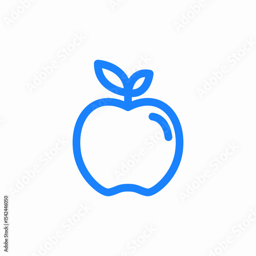 apple fruit fresh icon sign vector