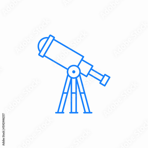 astronomy telescope icon sign vector