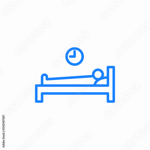 sleep time icon sign vector