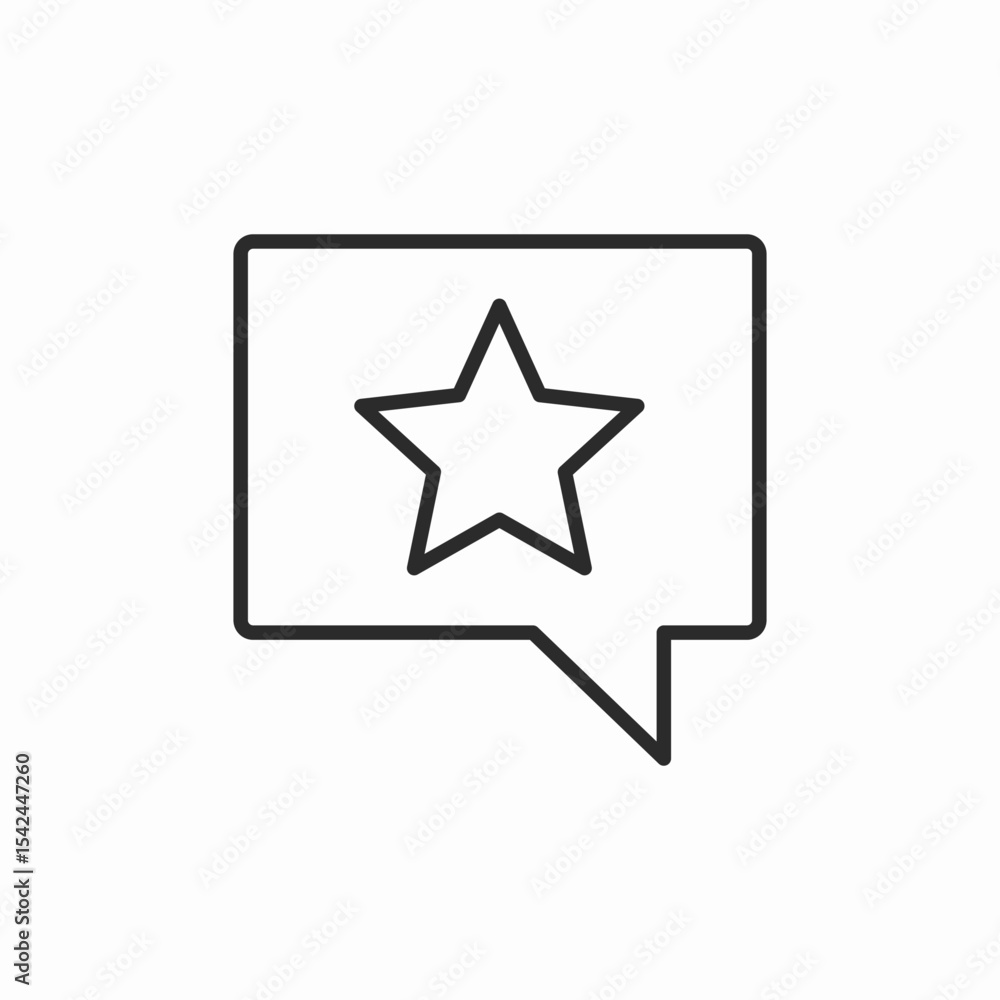 star message bubble icon sign vector star message bubble icon sign vector