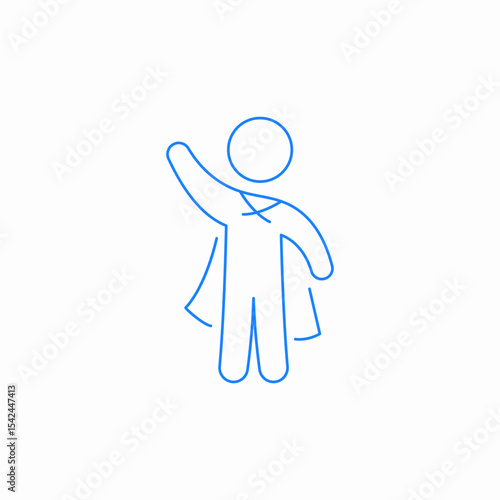 super hero icon sign vector