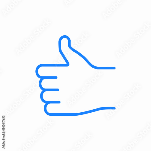 thumbs up icon sign vector