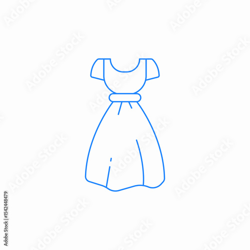 wedding dress icon sign vector