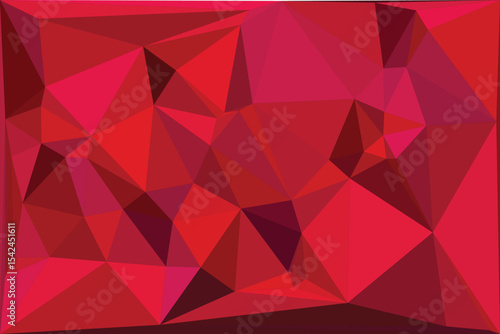 Abstract red polygon geometric background design