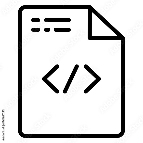Html Filespace vector line icon design