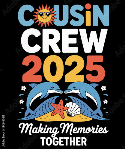 Cousin crew 2025 Family Trips Matching Summer Vacation Beach