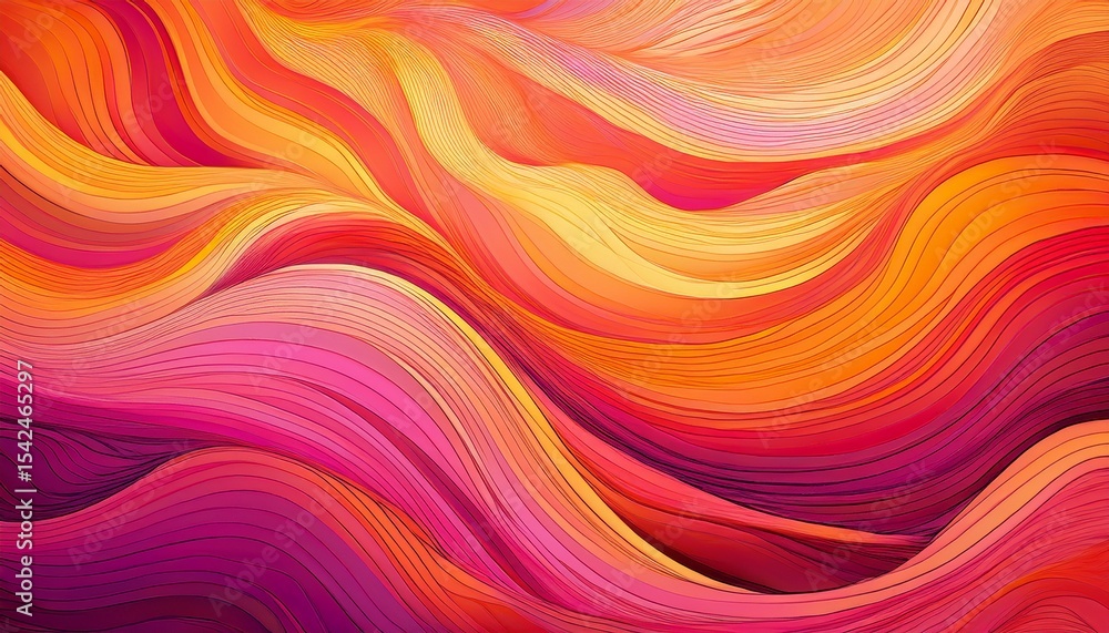 vibrant abstract wave pattern with energetic flowing lines in orange and pink hues creating a dynamic and captivating visual experience background texture with funky vibes vibrant abstract wave pattern with energetic flowing lines in orange and pink hues creating a dynamic and captivating visual experience background texture with funky vibes