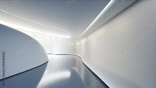 Wallpaper Mural Futuristic White Interior Design: A Modern Architectural Masterpiece Torontodigital.ca