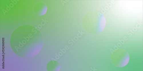 Abstract bubble floating