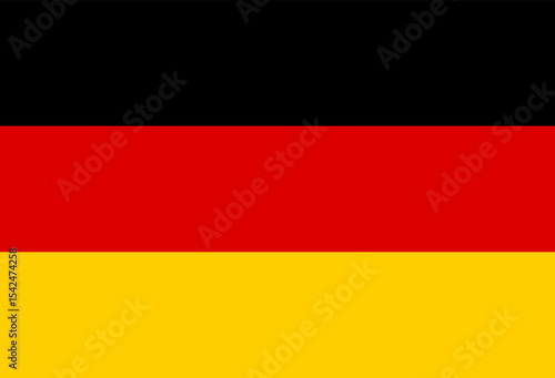Free Download Germany national flag featuring horizontal black, red, and gold stripes. Vector illustration. - GFXLoad