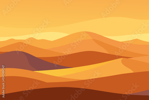 vector illustration of desert