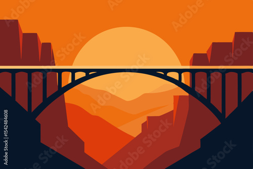 bridge over the mountains