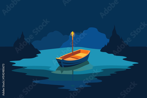 Tropical summer vacation landscape with boats on the blue Mediterranean Sea