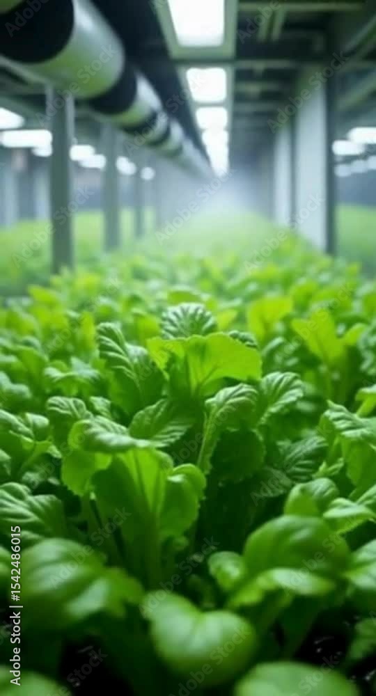 Close up of a smart aeroponic system growing lettuce indoors Close up of a smart aeroponic system growing lettuce indoors