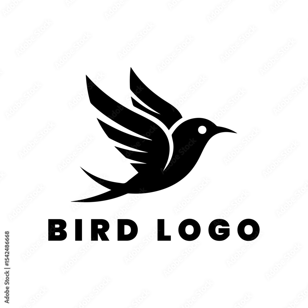 Obraz premium gold bird logo design for company