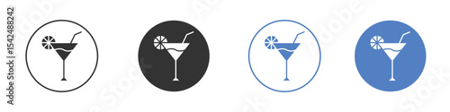 Citrus Glass icon collection for app in black and blue colors