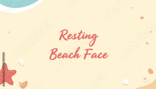 Relaxing beach scene featuring a whimsical starfish on sandy shore with seashells and gentle waves, representing summer vibes and beach vacation concept of travel agency or hospitality.