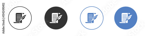 History icon collection for app in black and blue colors