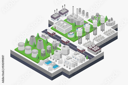Water purification system isometric