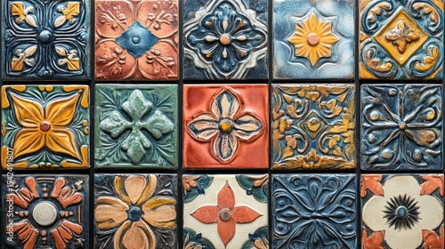 Vibrant, patterned ceramic tiles © Putra