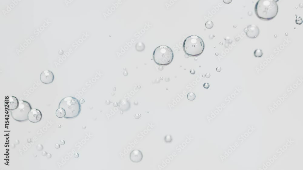 custom made wallpaper toronto digitalabstract animation of bubbles flying upwards on white background