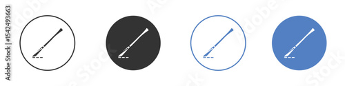 Scalpel path icon collection for app in black and blue colors