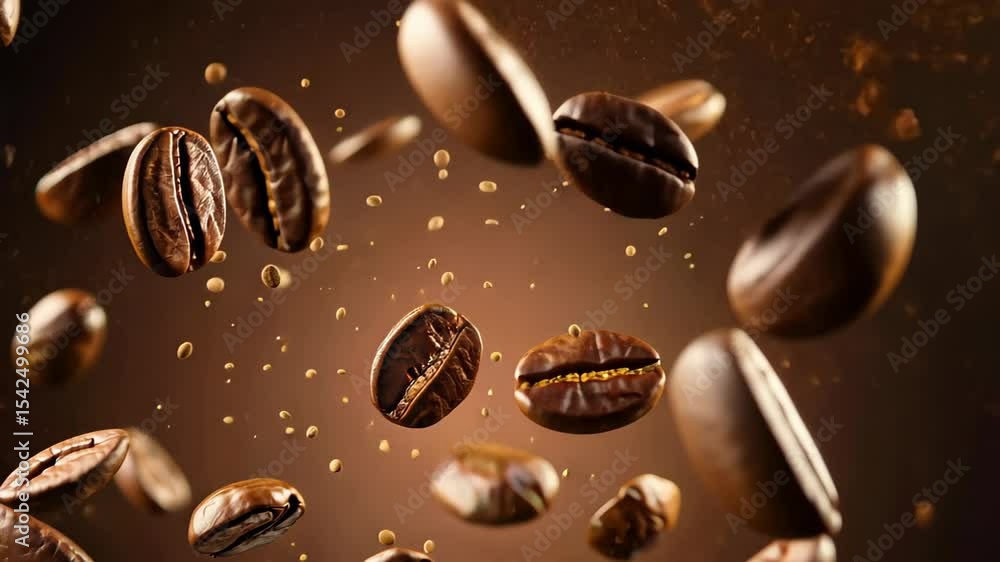 Coffee Bean Cascade: Experience the dynamic movement of roasted coffee beans cascading through the air. This stunning image captures the essence of fresh coffee. Coffee Bean Cascade: Experience the dynamic movement of roasted coffee beans cascading through the air. This stunning image captures the essence of fresh coffee.