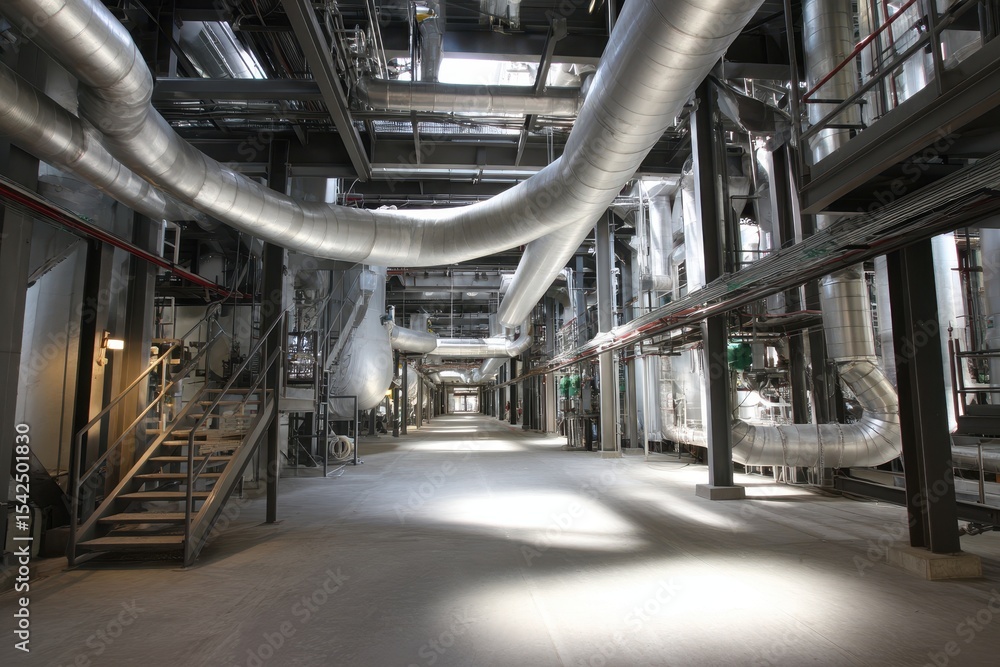 Fototapeta premium CCS facilities capture and store carbon dioxide from industrial and power sources underground preventing its release into the atmosphere to lower greenhouse gas emissions